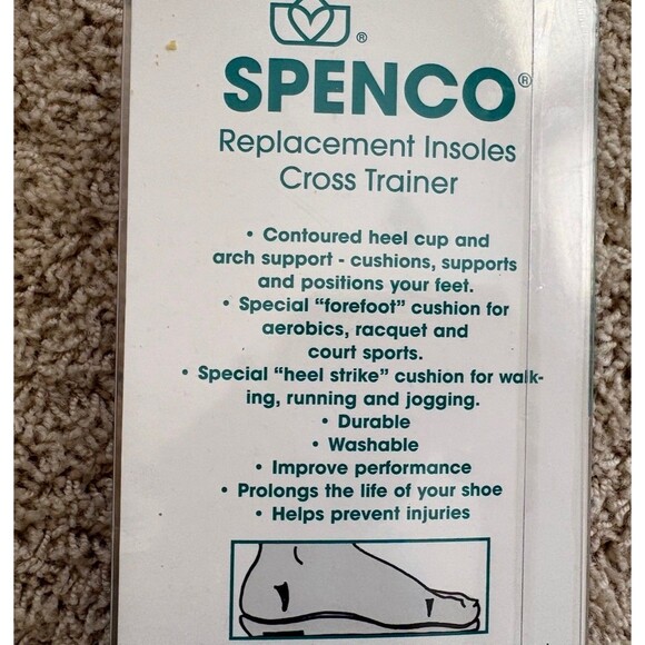 Vintage 1998 Lady Foot Locker by Spenco Cross Trainer Insoles #2 Women's Sz 7-8 - Picture 6 of 12